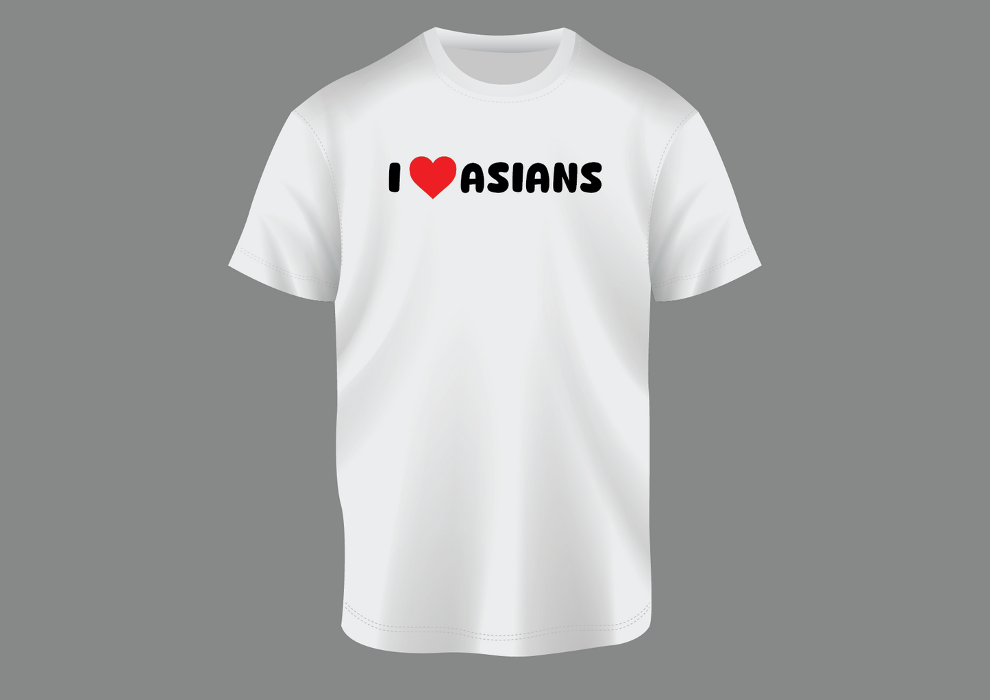 I love asians, women's shirt