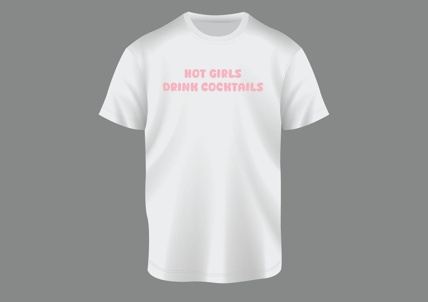Hot girls drink cocktails, women's shirt