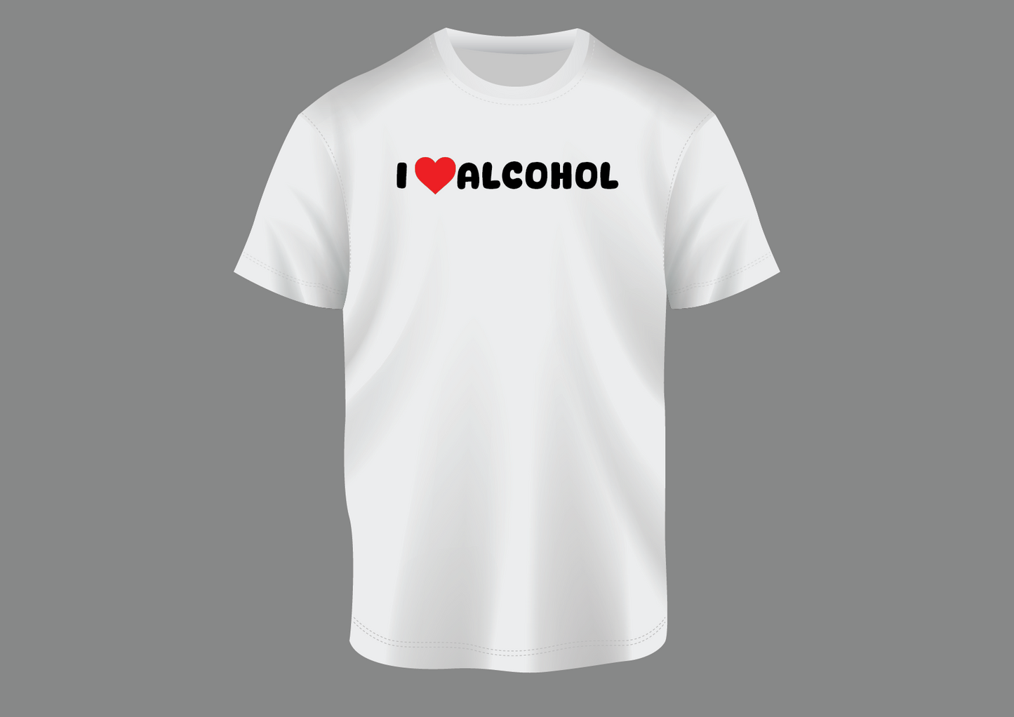 I love alcohol, women's shirt