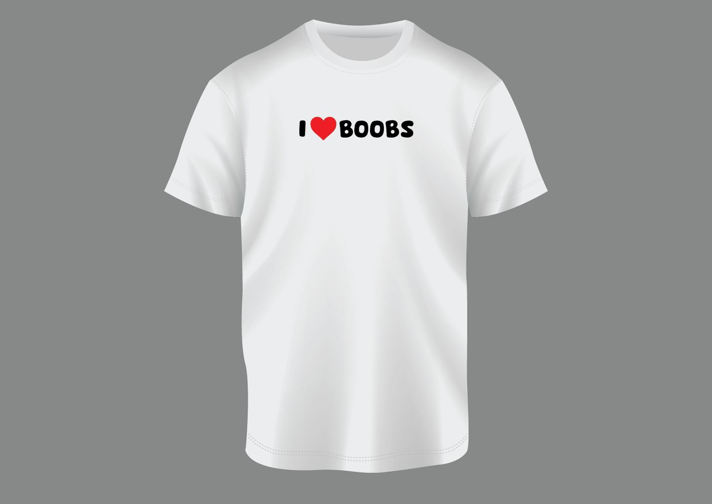 I love boobs, women's shirt