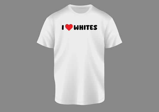 I love whites, women's shirt