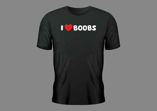 I love boobs, women's shirt