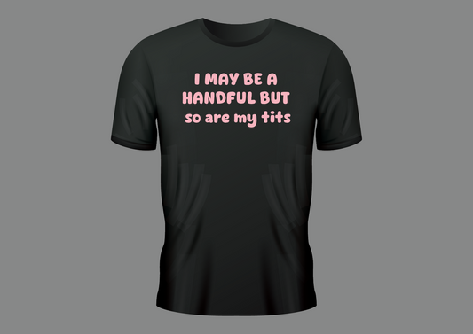 Handful tits, women's shirt