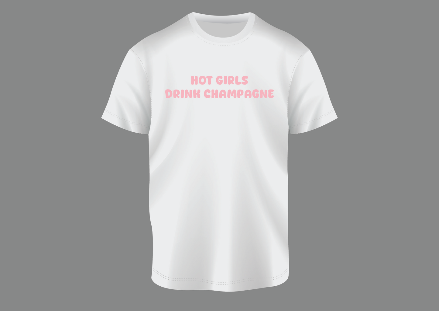 Hot girls drink champagne, women's shirt