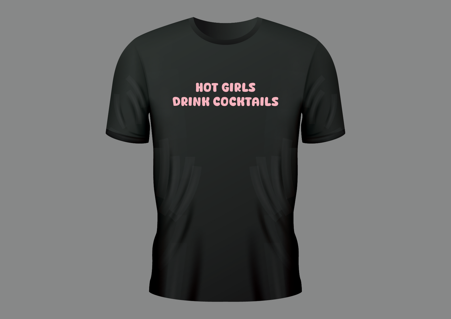 Hot girls drink cocktails, women's shirt