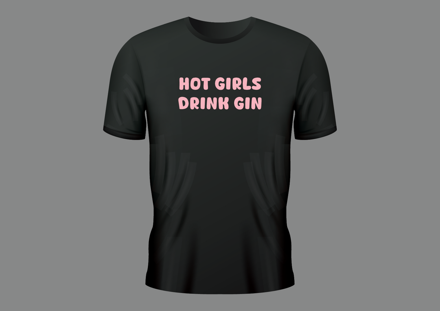 Hot girls drink gin, women's shirt
