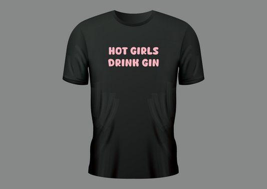 Hot girls drink gin, women's shirt